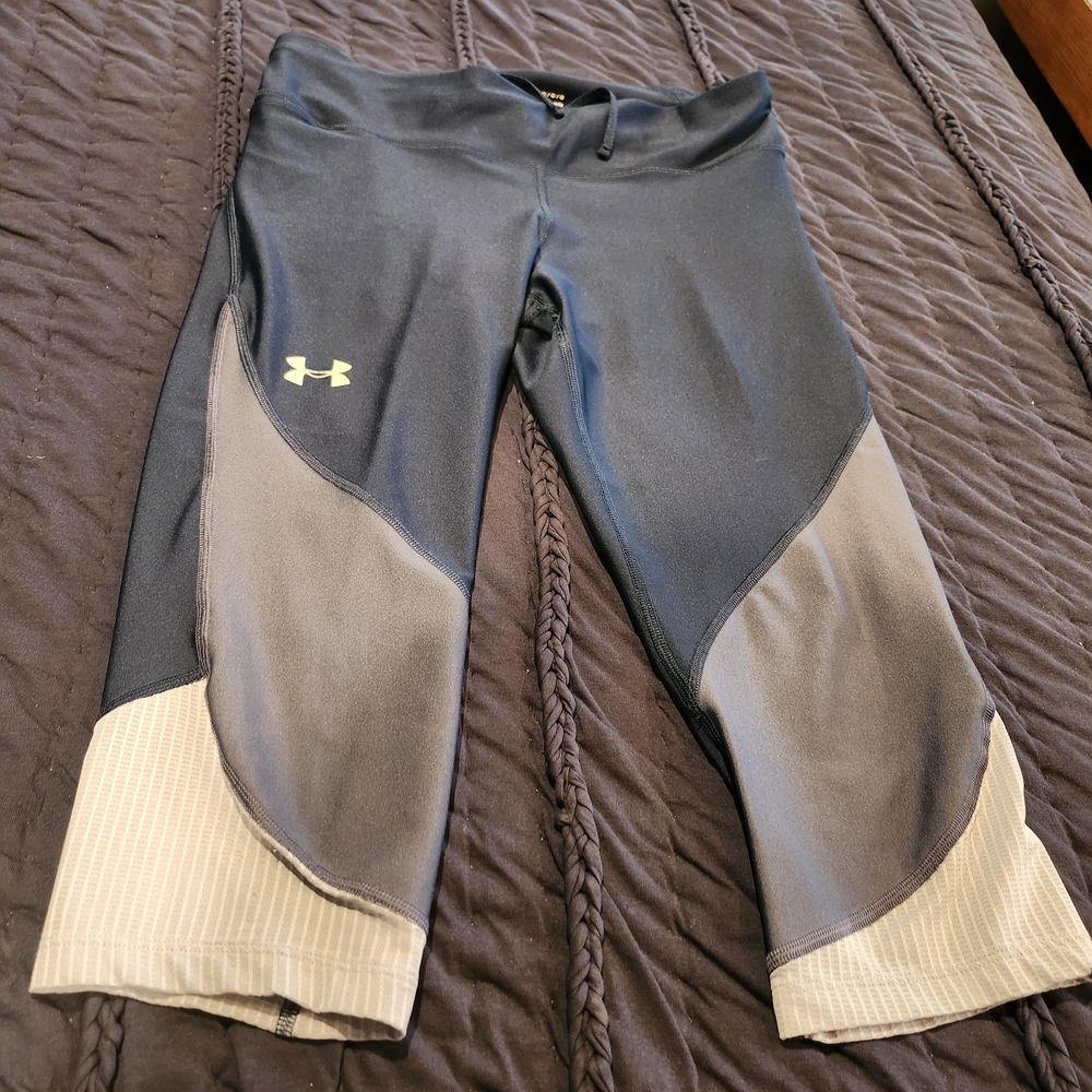 Under Armour Blue and Gray Athletic Leggings